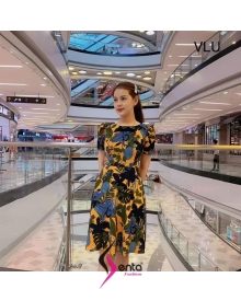 Đầm thời trang hoạ tiết